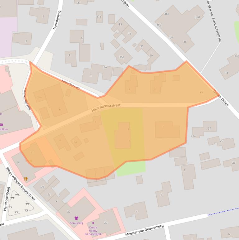 Kaart van postcodegebied 9161BK.