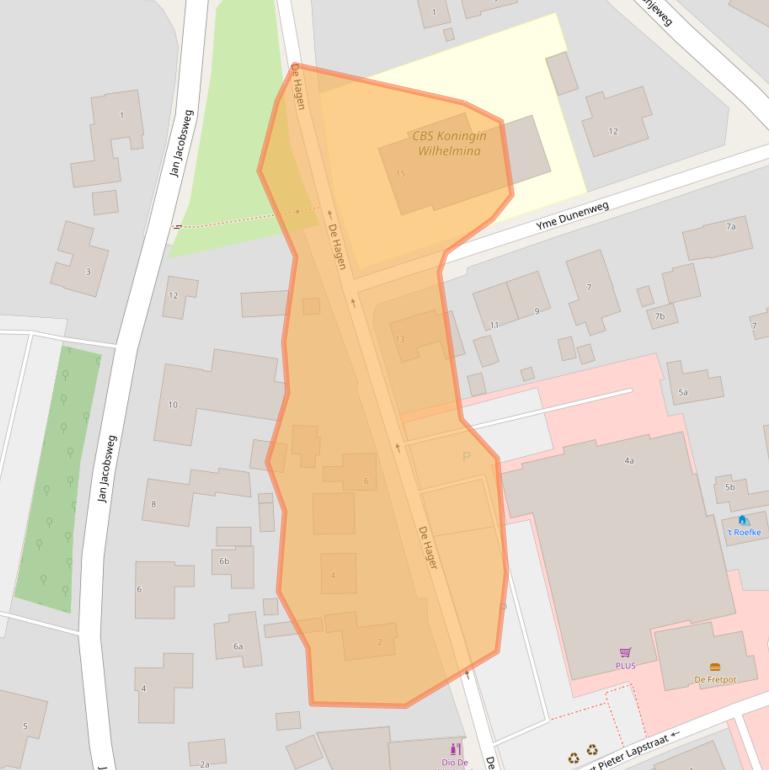 Kaart van postcodegebied 9161BX.