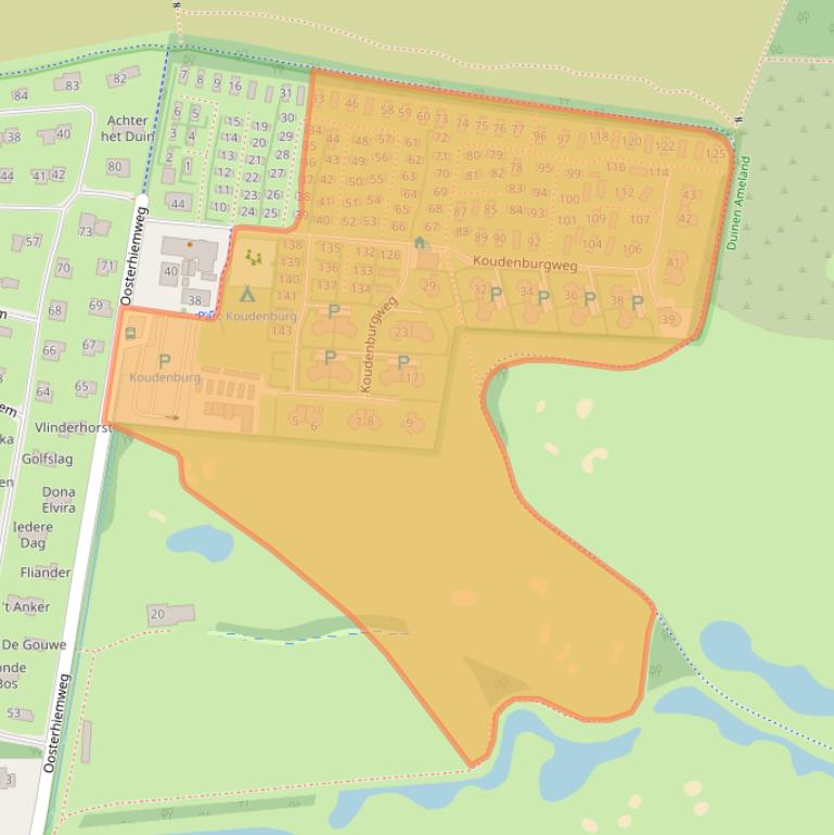 Kaart van postcodegebied 9161CM.