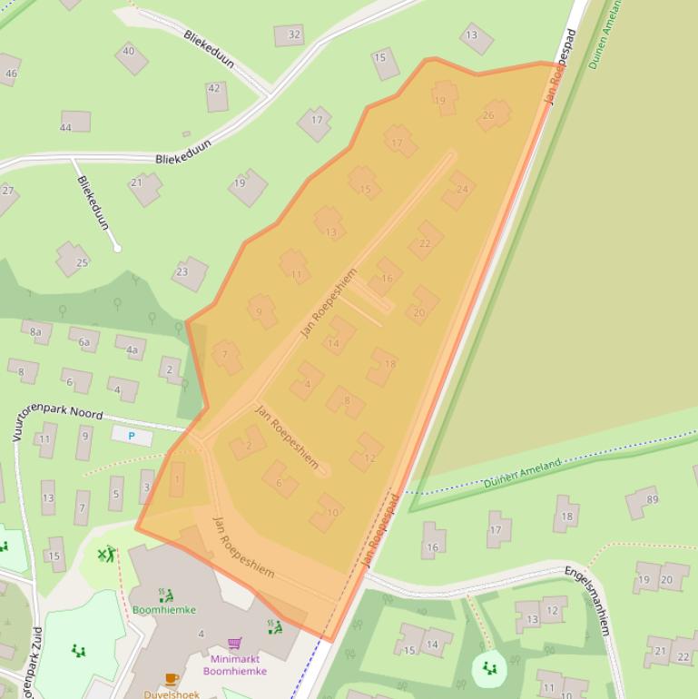 Kaart van postcodegebied 9161CN.