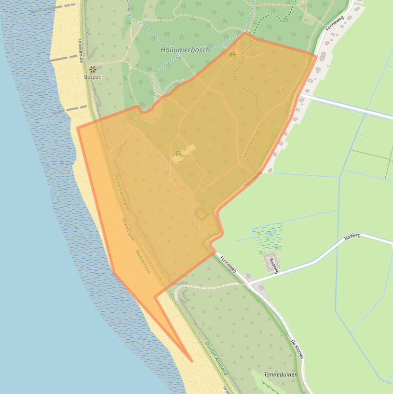 Kaart van postcodegebied 9161DA.