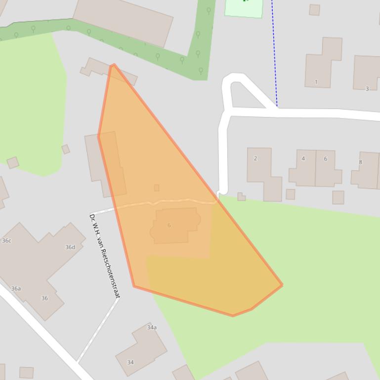 Kaart van postcodegebied 9161EB.