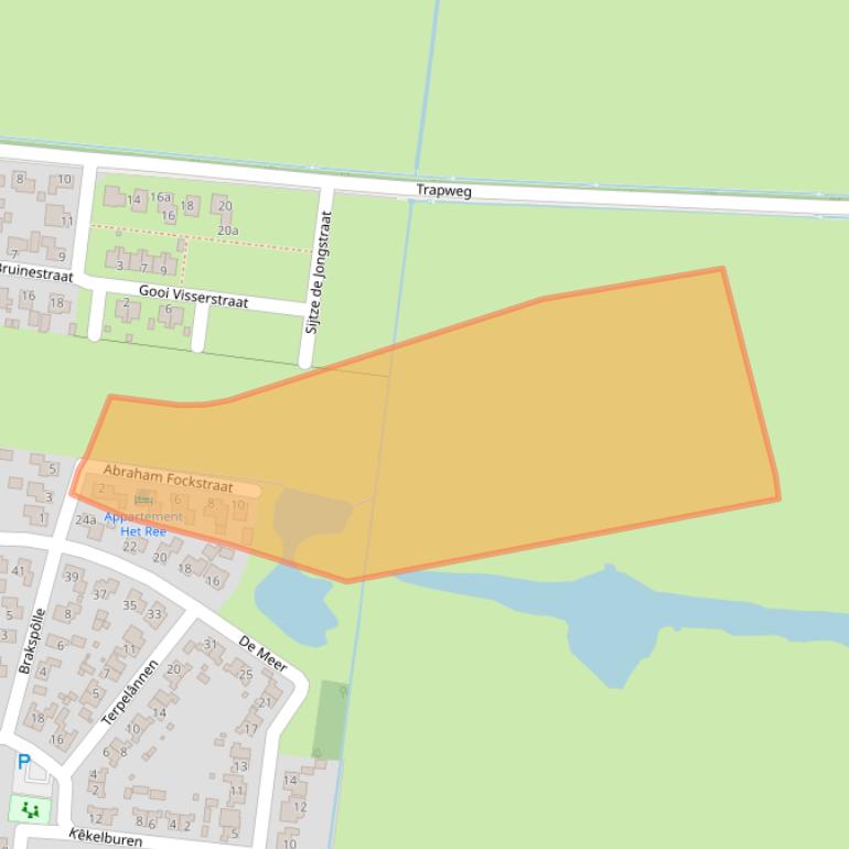 Kaart van postcodegebied 9161ED.