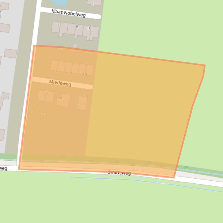 Kaart van postcodegebied 9162DA.