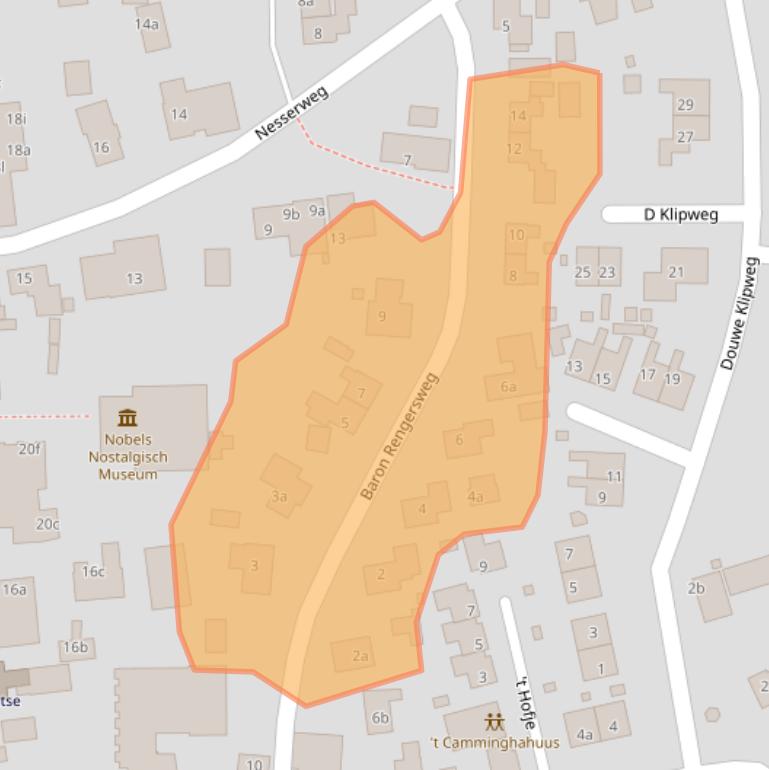 Kaart van postcodegebied 9162ER.