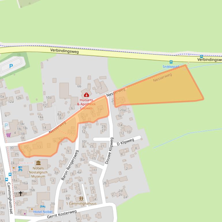 Kaart van postcodegebied 9162ES.