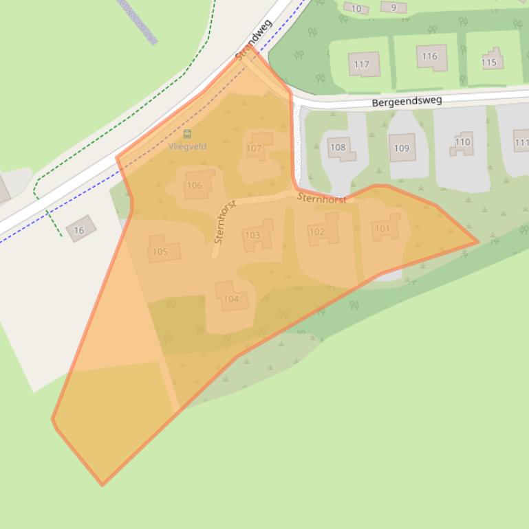 Kaart van postcodegebied 9162SC.