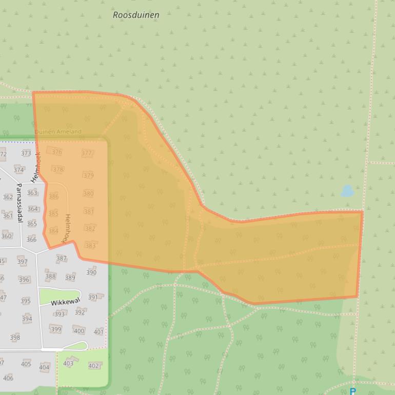 Kaart van postcodegebied 9162SX.
