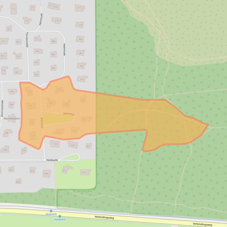 Kaart van postcodegebied 9162SZ.