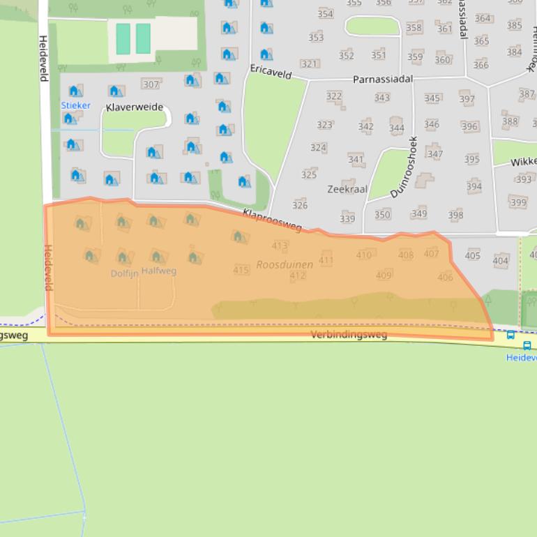 Kaart van postcodegebied 9162TB.