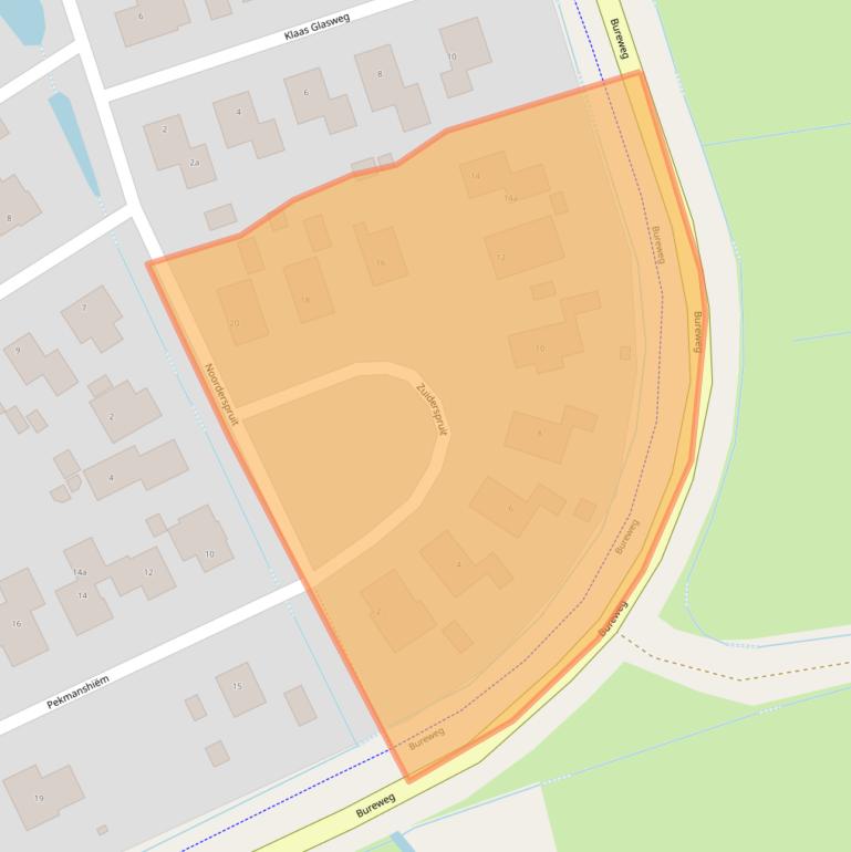 Kaart van postcodegebied 9163ED.