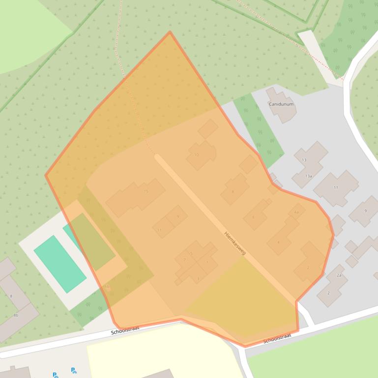 Kaart van postcodegebied 9163GG.