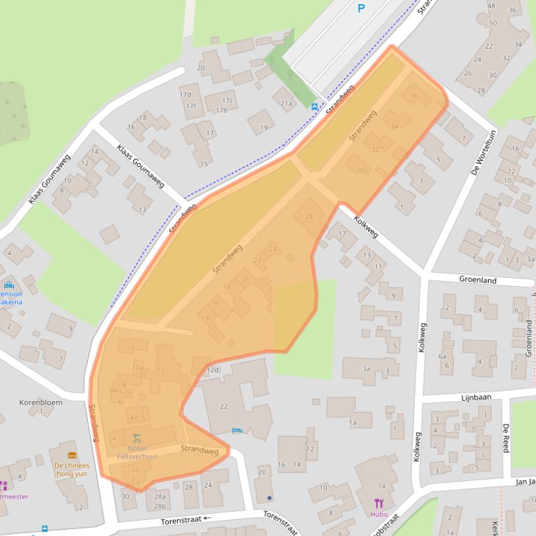 Kaart van postcodegebied 9163GM.