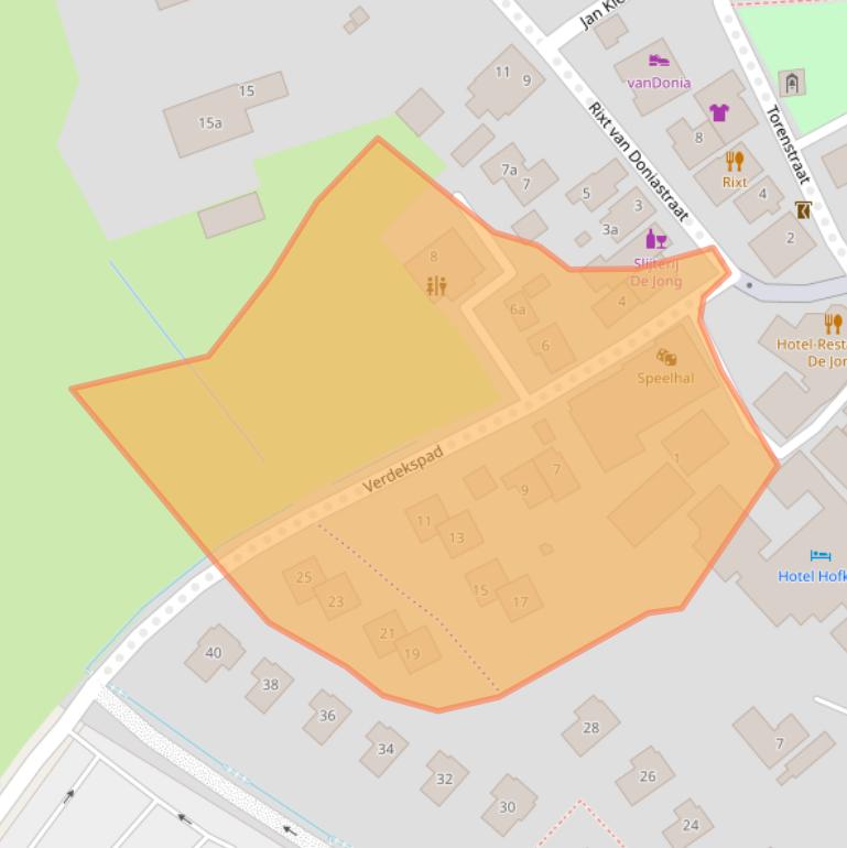 Kaart van postcodegebied 9163GS.