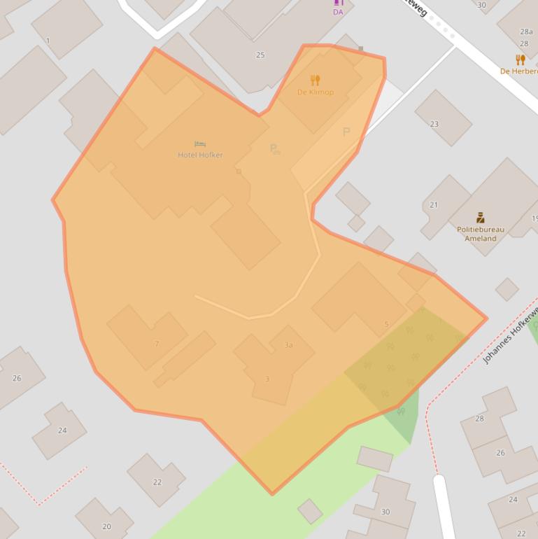 Kaart van postcodegebied 9163GW.