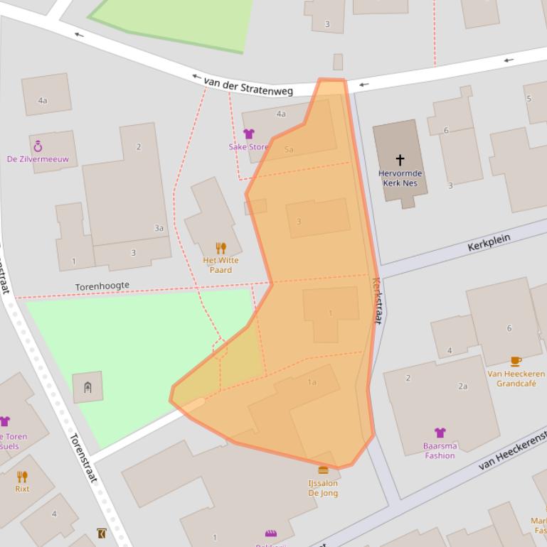 Kaart van postcodegebied 9163HA.