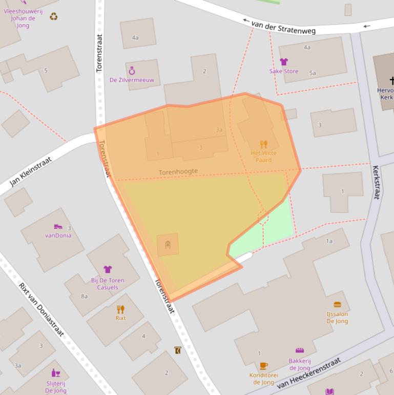 Kaart van postcodegebied 9163HC.