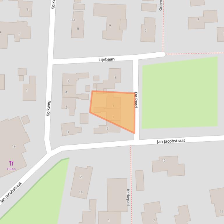 Kaart van postcodegebied 9163HJ.