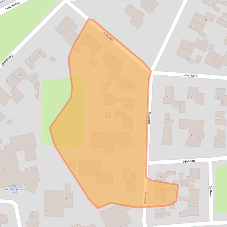 Kaart van postcodegebied 9163HK.