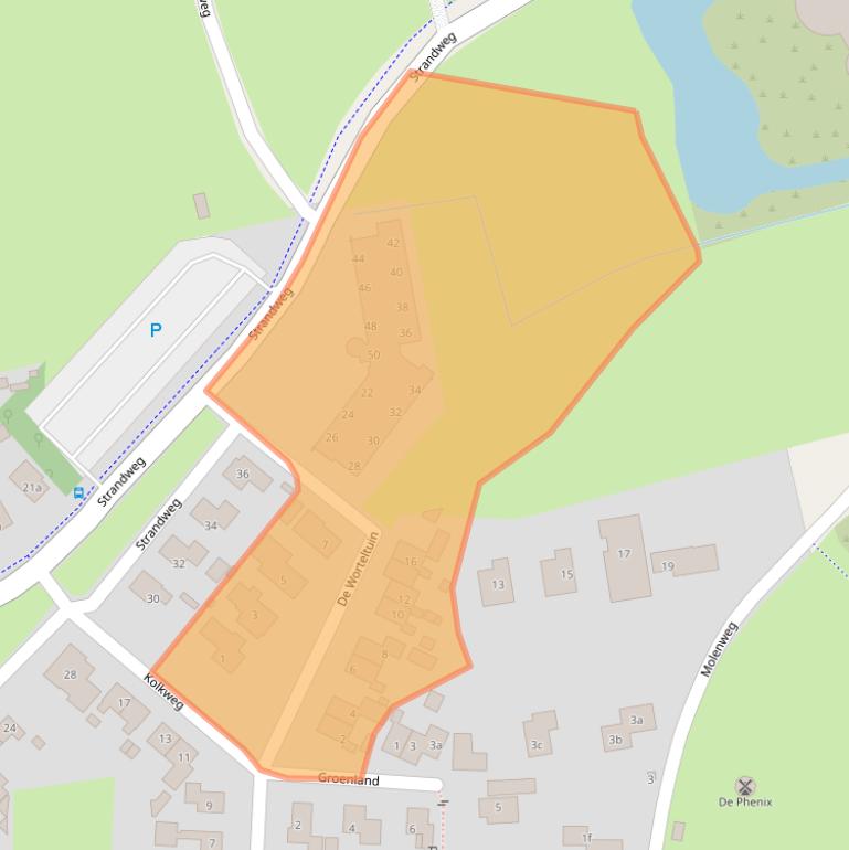 Kaart van postcodegebied 9163HL.