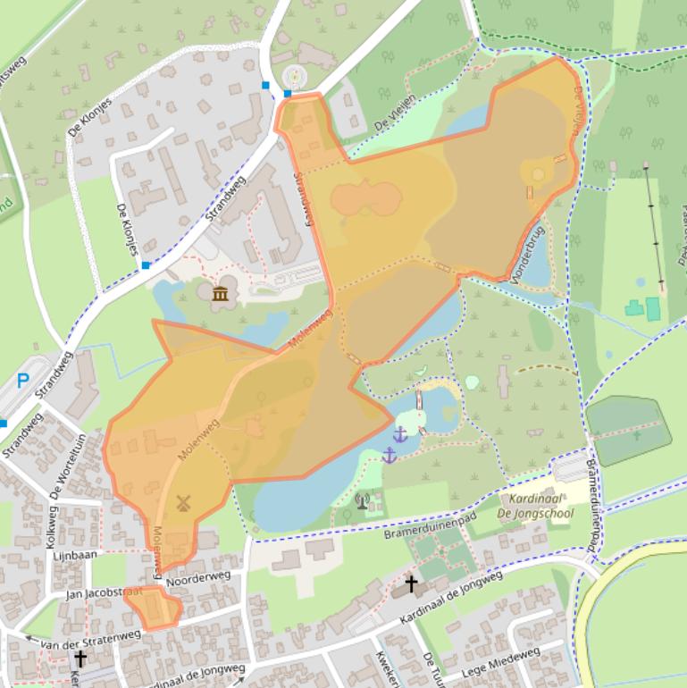 Kaart van postcodegebied 9163HP.