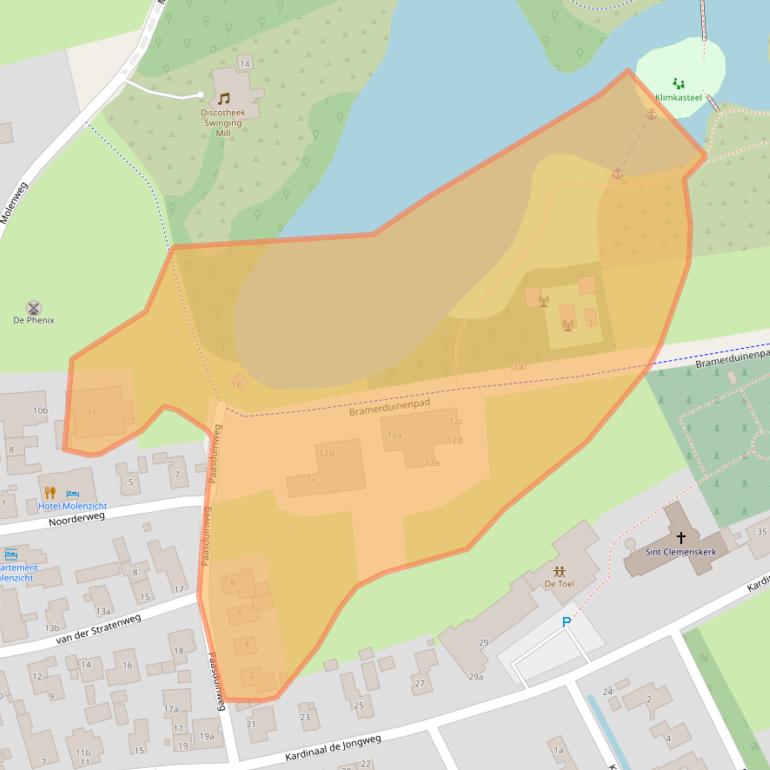 Kaart van postcodegebied 9163HV.