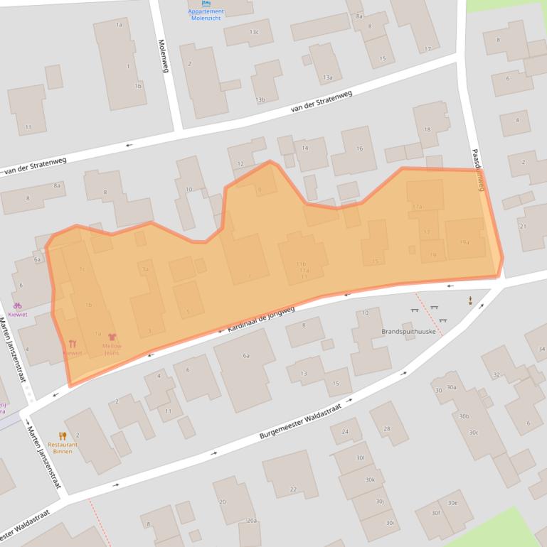 Kaart van postcodegebied 9163HX.