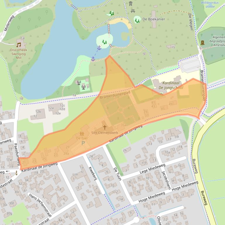 Kaart van postcodegebied 9163HZ.