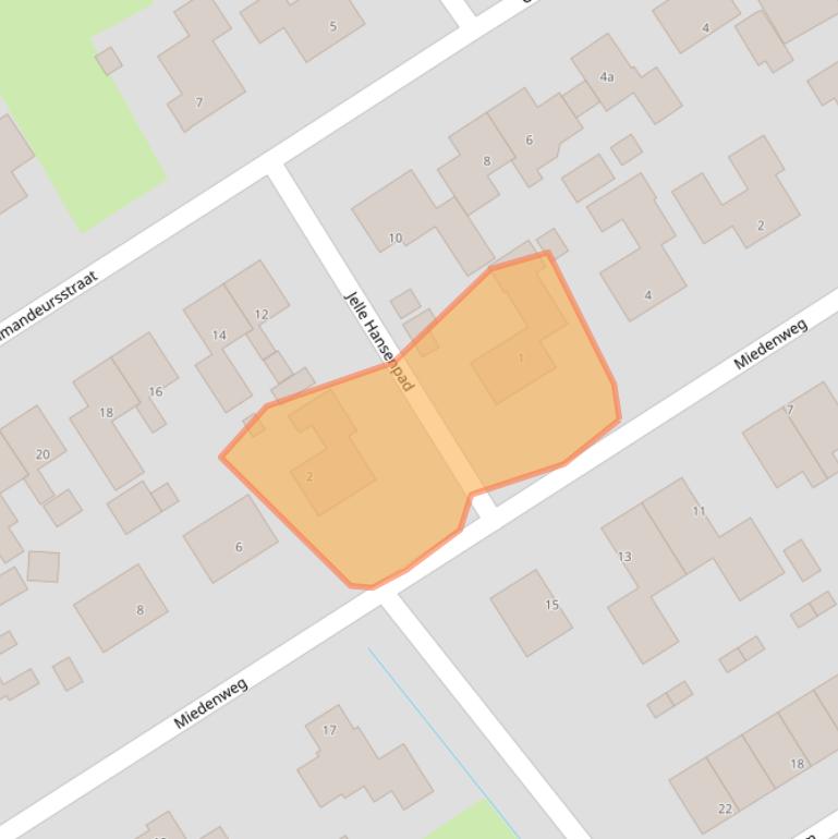 Kaart van postcodegebied 9163JH.