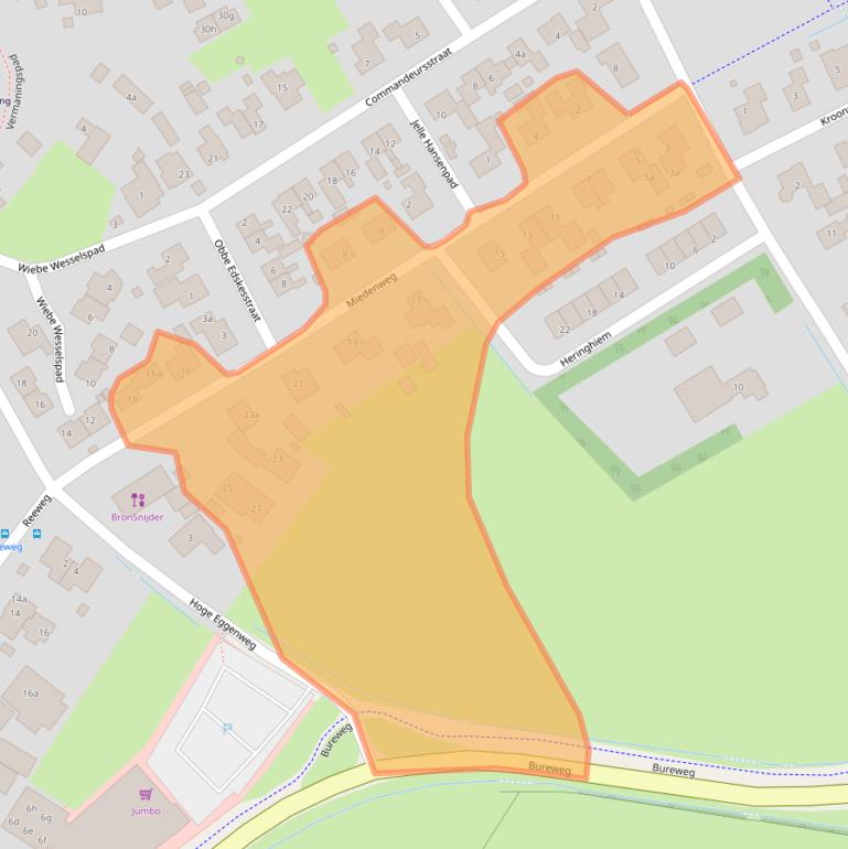 Kaart van postcodegebied 9163JN.