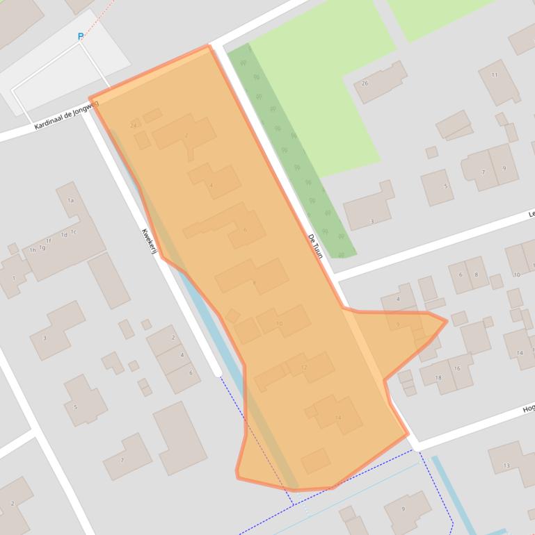 Kaart van postcodegebied 9163JW.