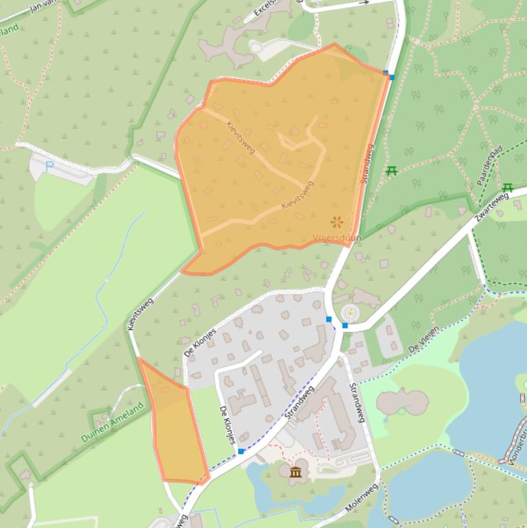 Kaart van postcodegebied 9163KB.