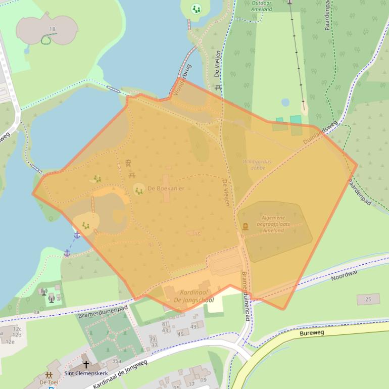 Kaart van postcodegebied 9163KG.