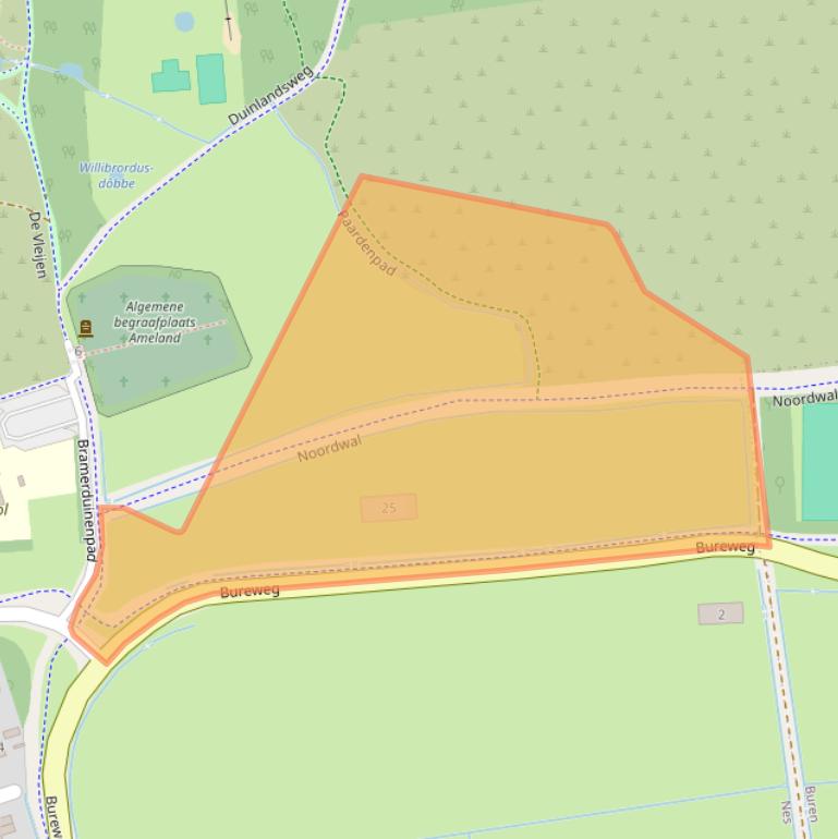 Kaart van postcodegebied 9163KJ.