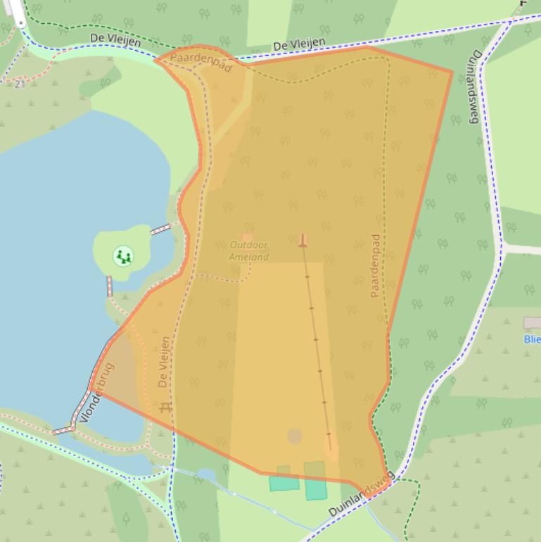 Kaart van postcodegebied 9163KP.