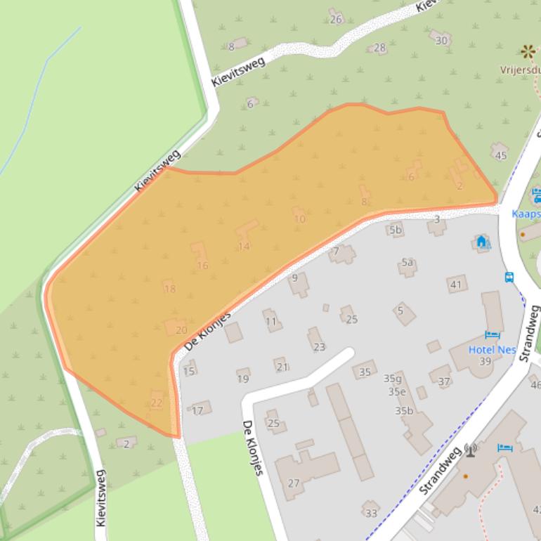 Kaart van postcodegebied 9163PC.