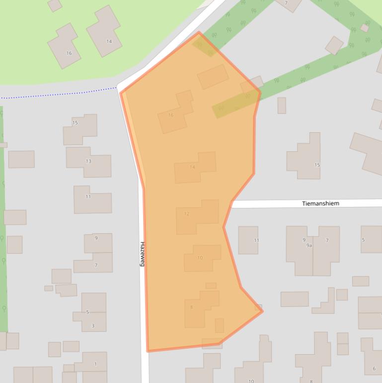 Kaart van postcodegebied 9164KG.