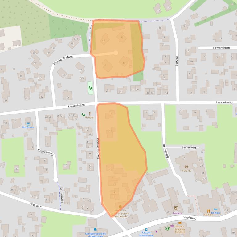 Kaart van postcodegebied 9164LA.