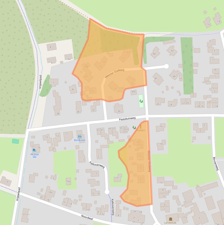Kaart van postcodegebied 9164LB.