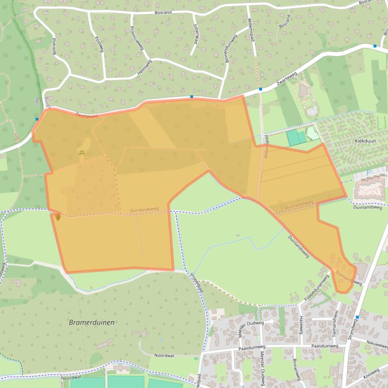 Kaart van postcodegebied 9164LX.