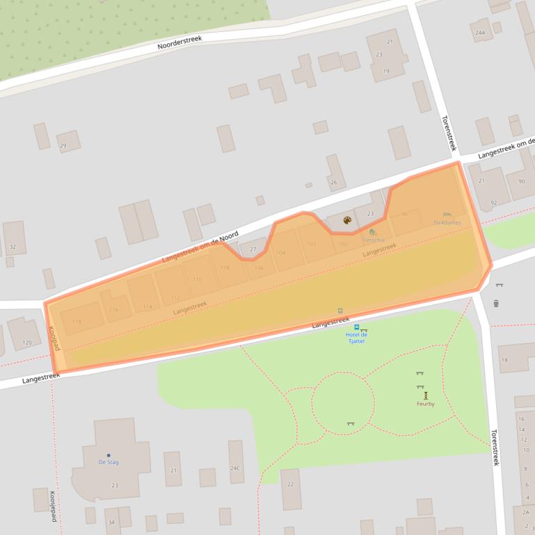 Kaart van postcodegebied 9166LG.