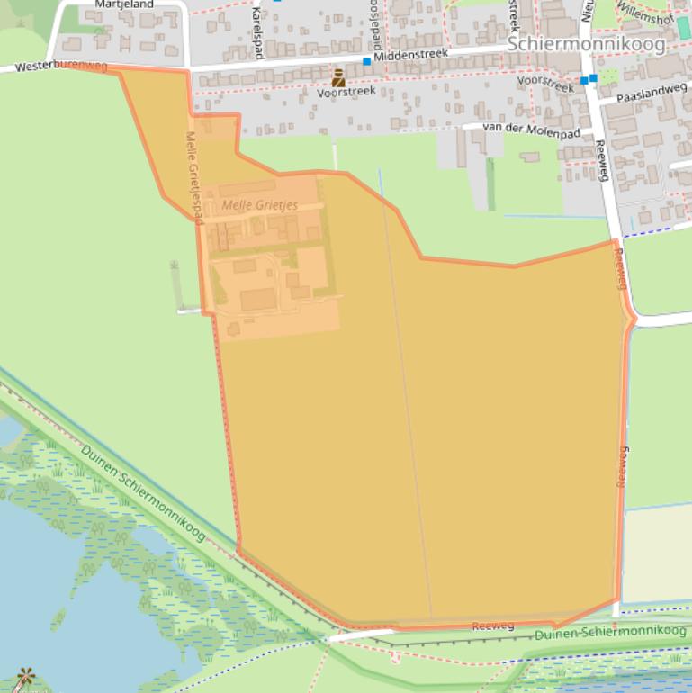 Kaart van postcodegebied 9166LT.