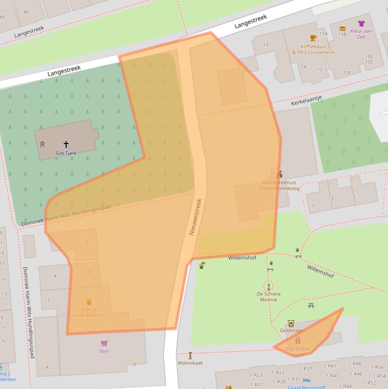 Kaart van postcodegebied 9166LX.