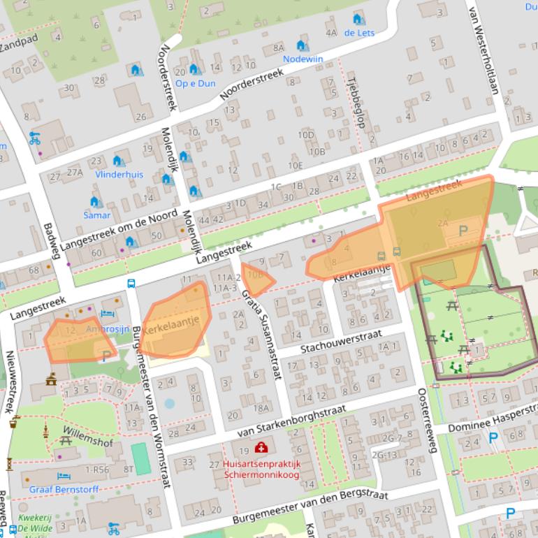Kaart van postcodegebied 9166NB.