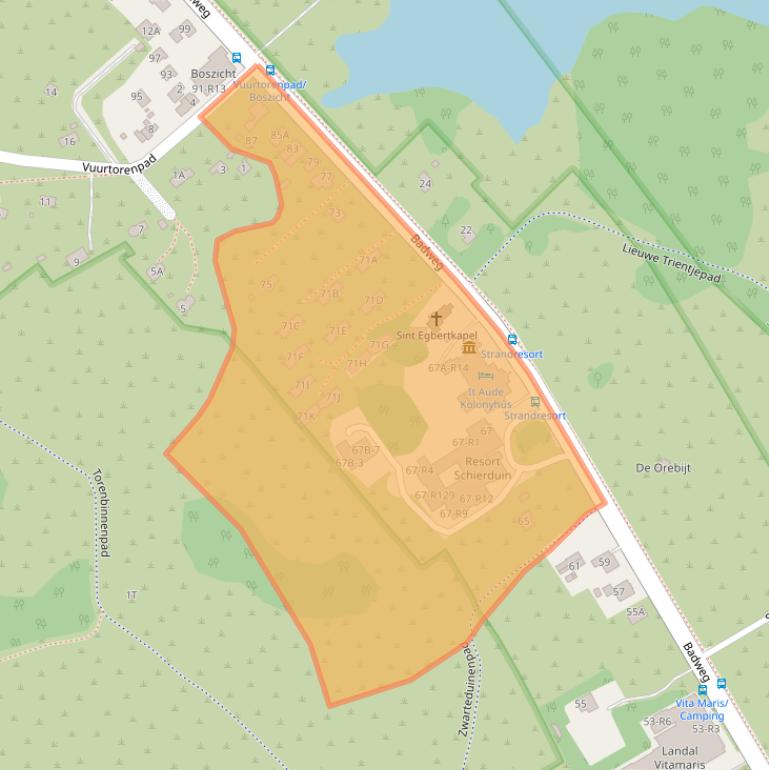 Kaart van postcodegebied 9166NG.