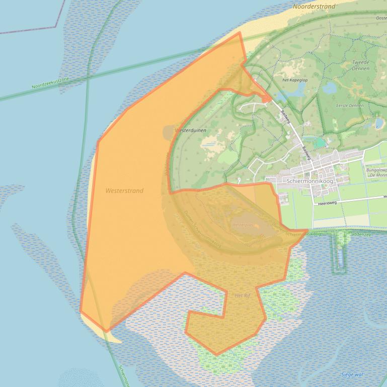 Kaart van postcodegebied 9166NH.