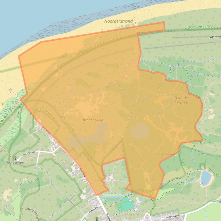 Kaart van postcodegebied 9166NK.