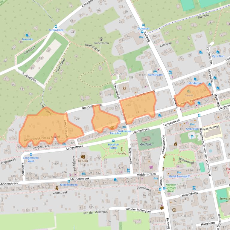 Kaart van postcodegebied 9166NX.