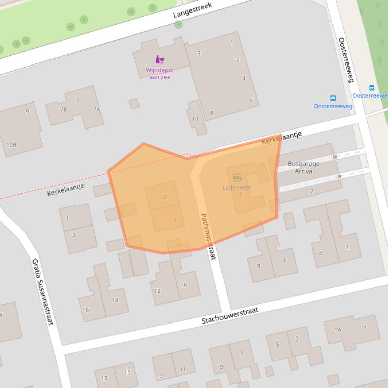 Kaart van postcodegebied 9166PG.