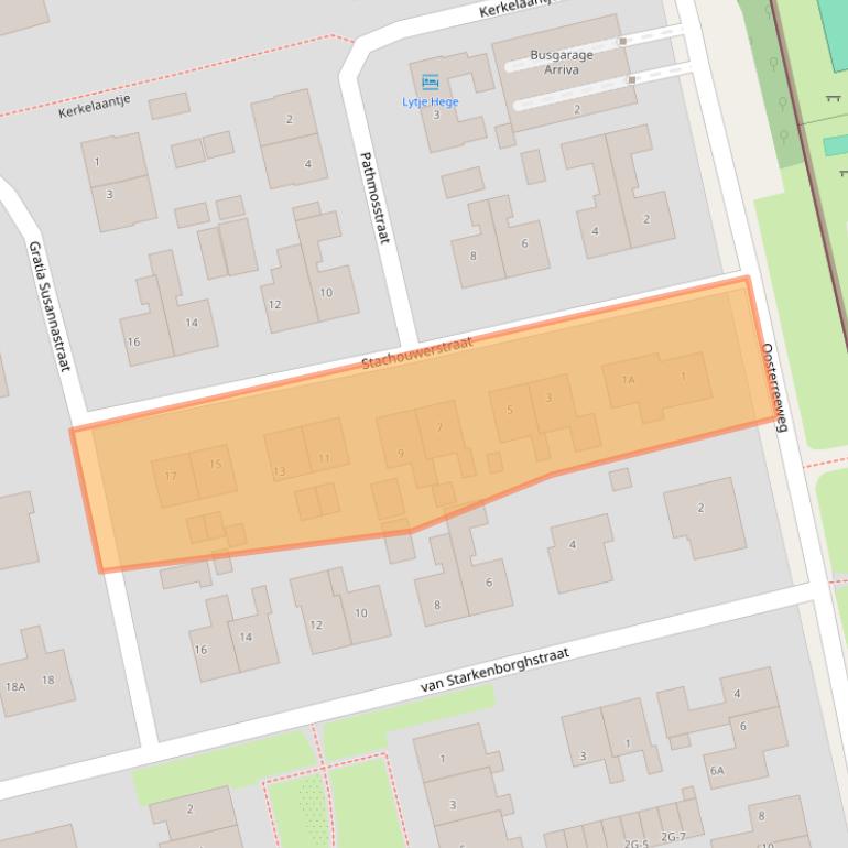 Kaart van postcodegebied 9166PH.